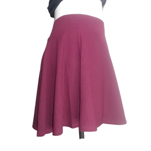 Werna Vogue Underwear Burgundy Pleated Skort Size Large - Picture 7 of 10